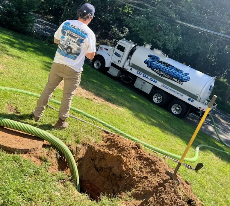 Septic tank pumping
